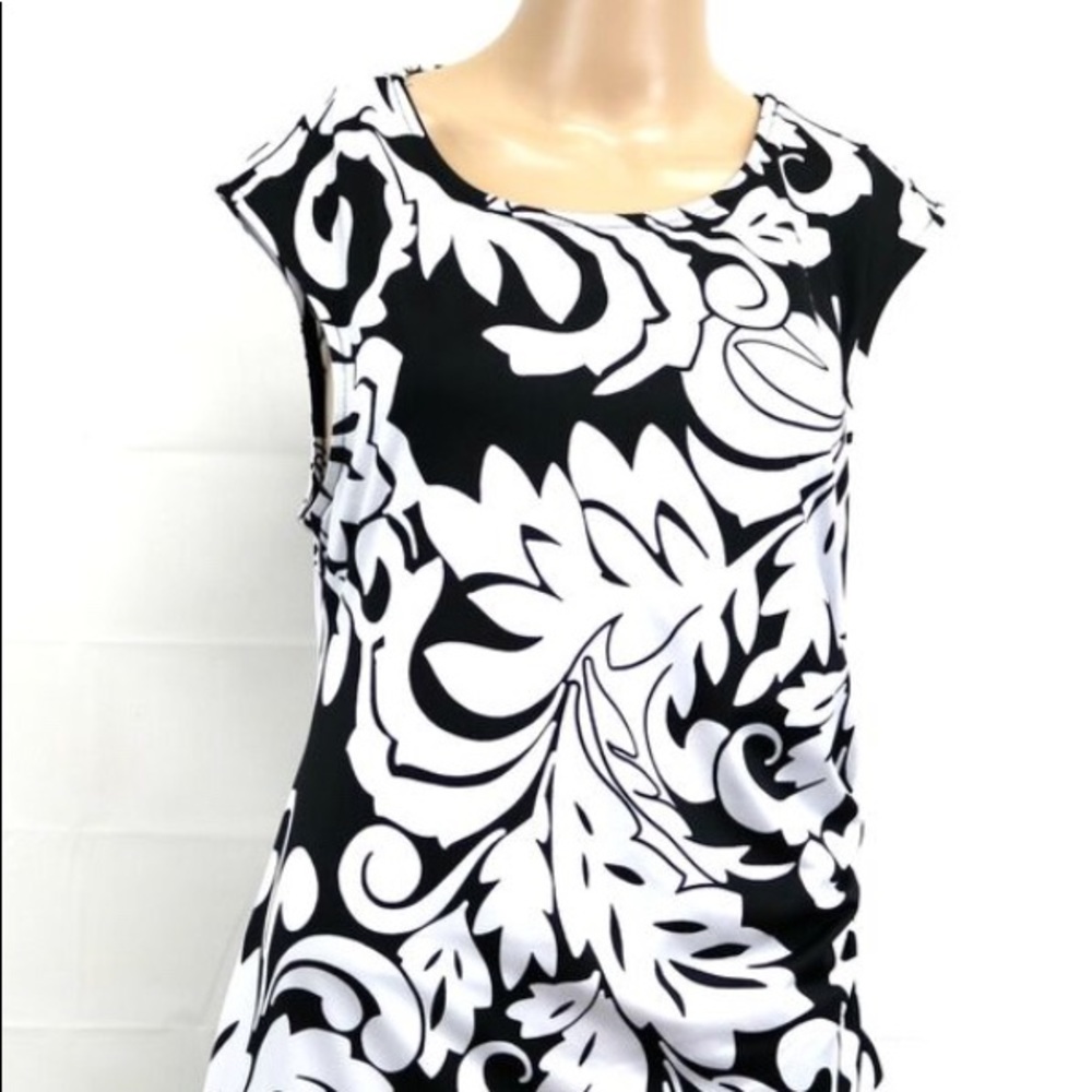 JFW Black and White Print dress